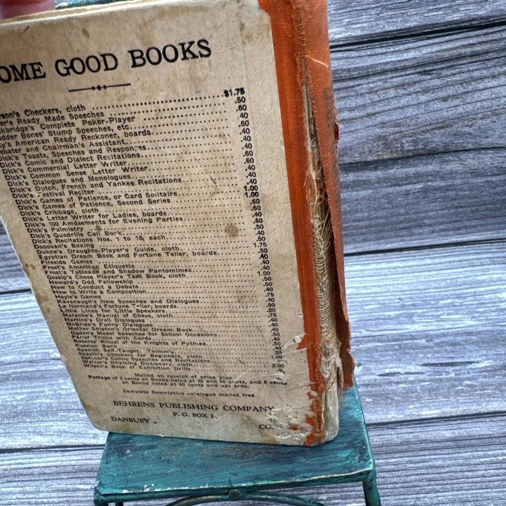Antique Dick, William B. Commercial Letter Writer and Book o... 1890's